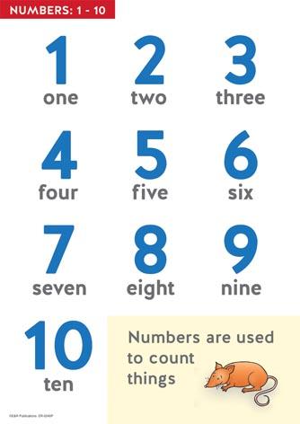 0240P | Numbers 0 - 100  A3 posters