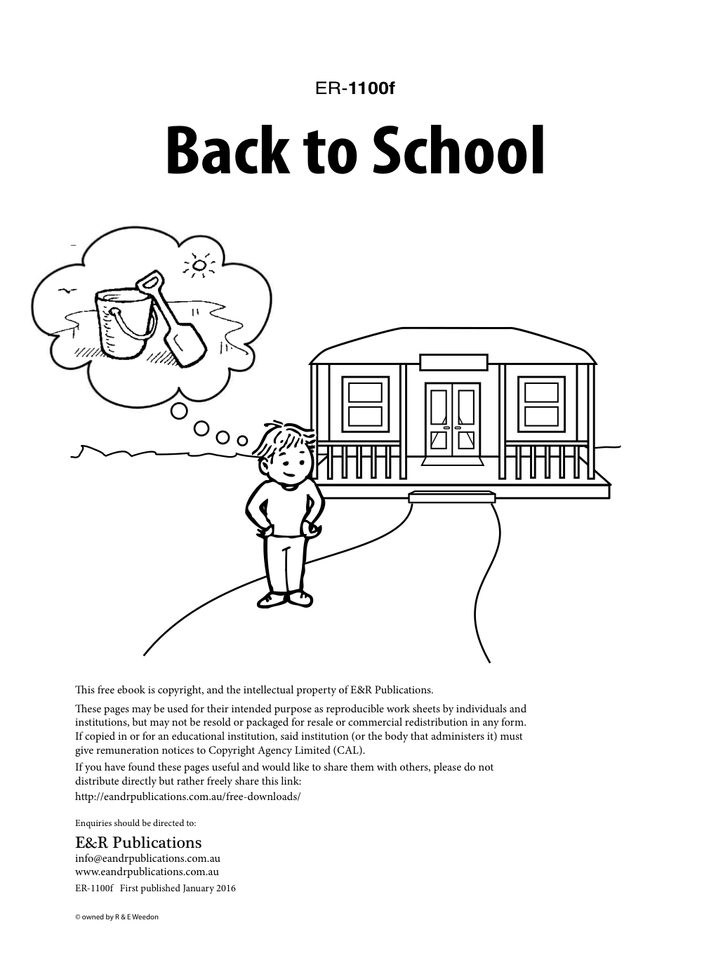 1100f | Back to School worksheets - free EBOOK