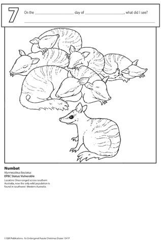 1541P | Aussie Endangered Animals Christmas Posters