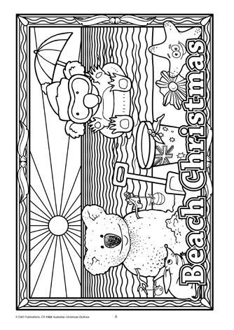 Christmas in Australia at the beach, koala sandcastle