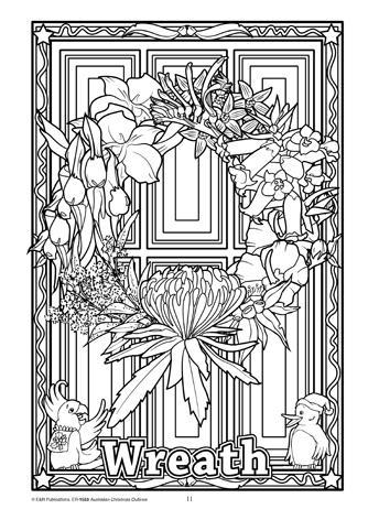 Australian Christmas wild flowers, kookaburra, galah