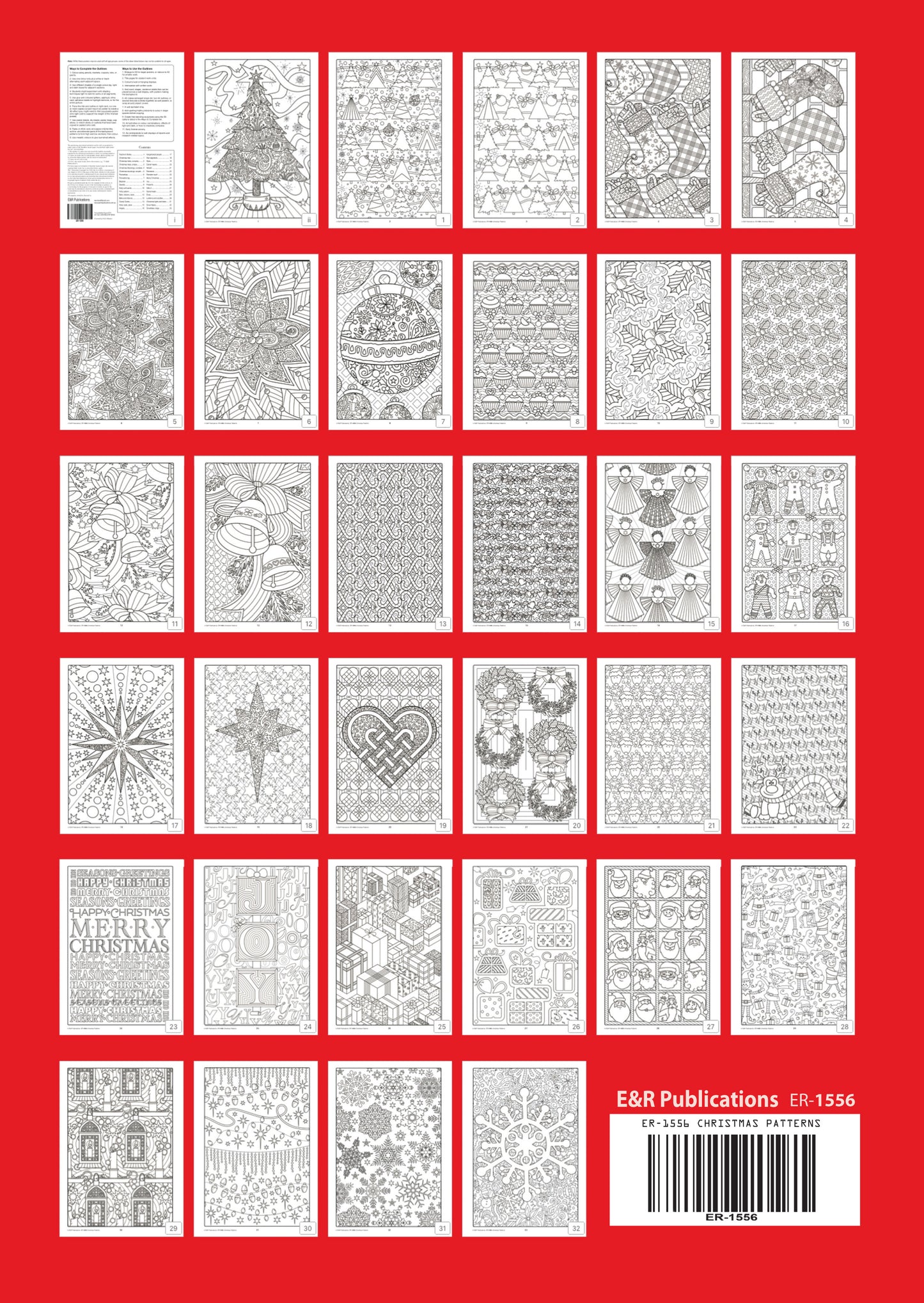 1556 | Classic Christmas Patterns Outlines
