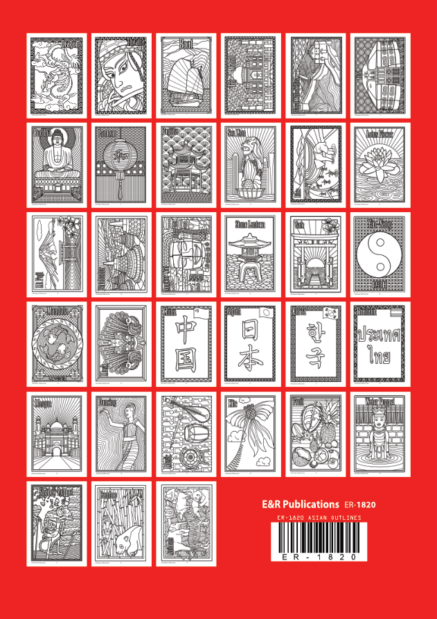 Asia 33 BLM thumbnails, colouring in pages
