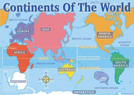 1905 | Continents of the World Posters, Year 2