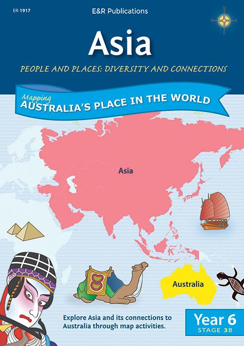 1917 | Asia Map Book Outlines - Year 6