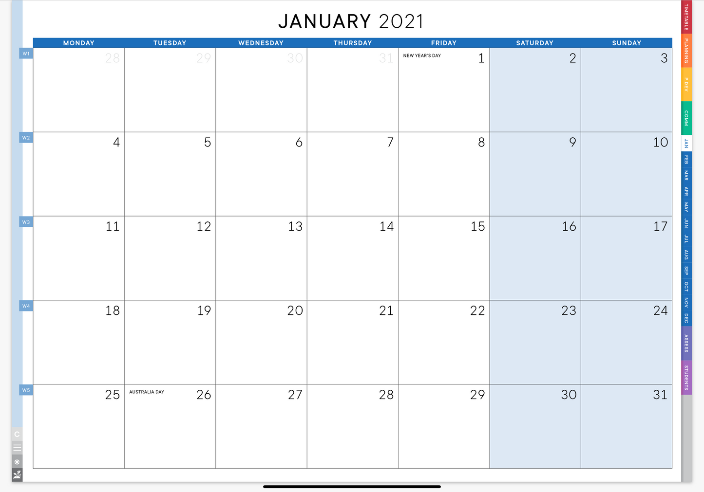 9000e | UNDATED Interactive Planner