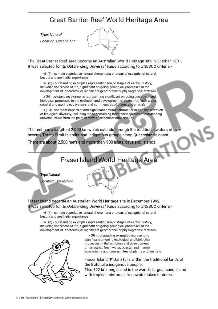 2760P | Australian World Heritage Sites poster set