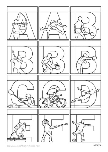 2900P-FR | French Sports Posters + Activity Sheets