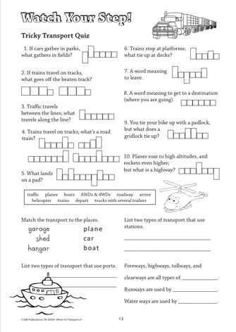 3000A | Transport - Lower Primary