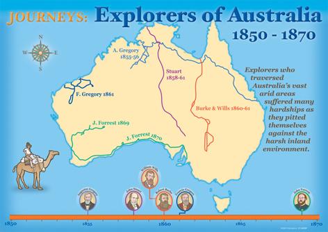 4532P | Australian Explorers 1800 - 1900