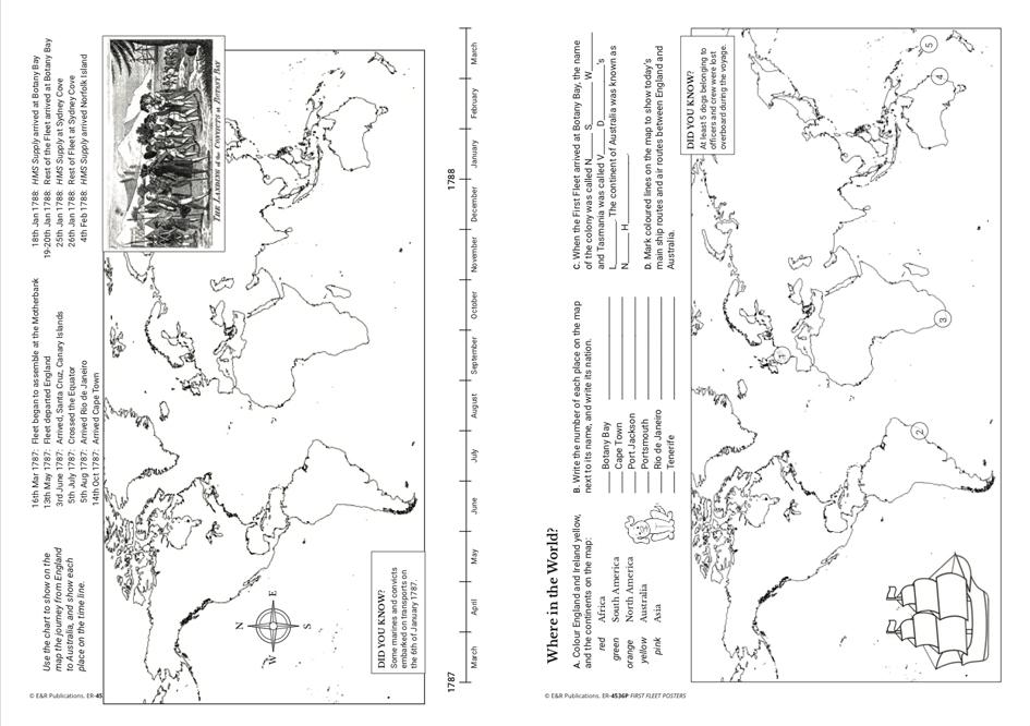 4536P | First Fleet A3 poster set, plus BLMs