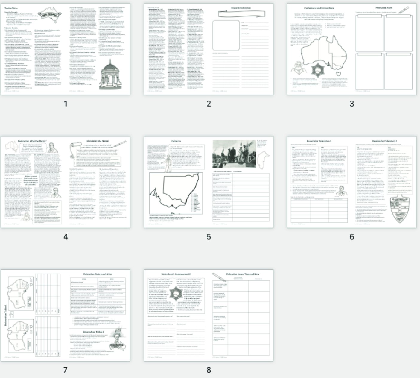 4542P | Federation Posters plus BLMs, Year 6