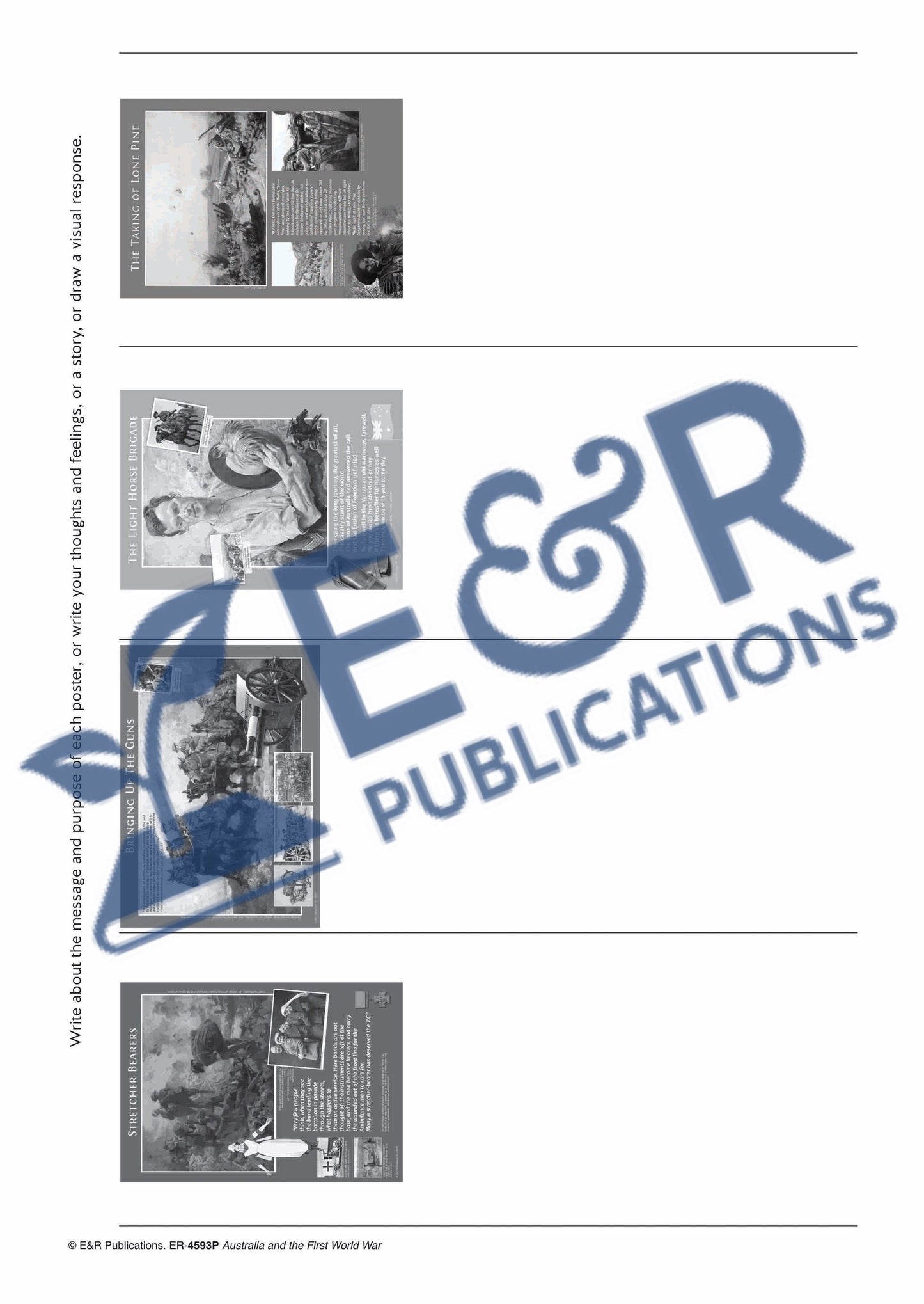 4593 P | Australia's Place in WW1, poster set