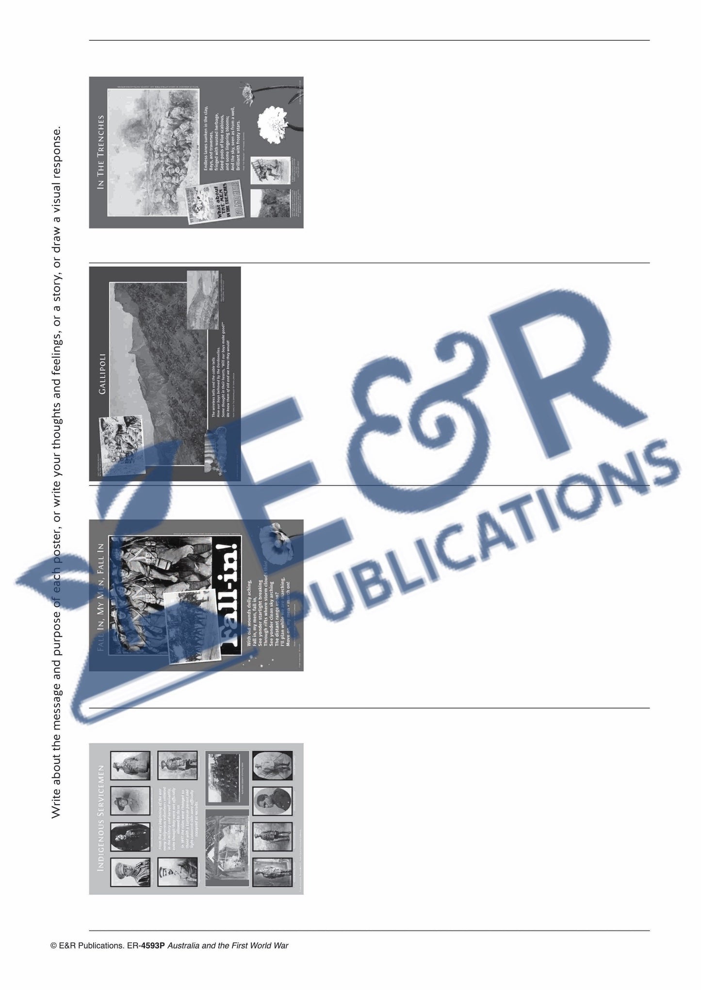 4593 P | Australia's Place in WW1, poster set