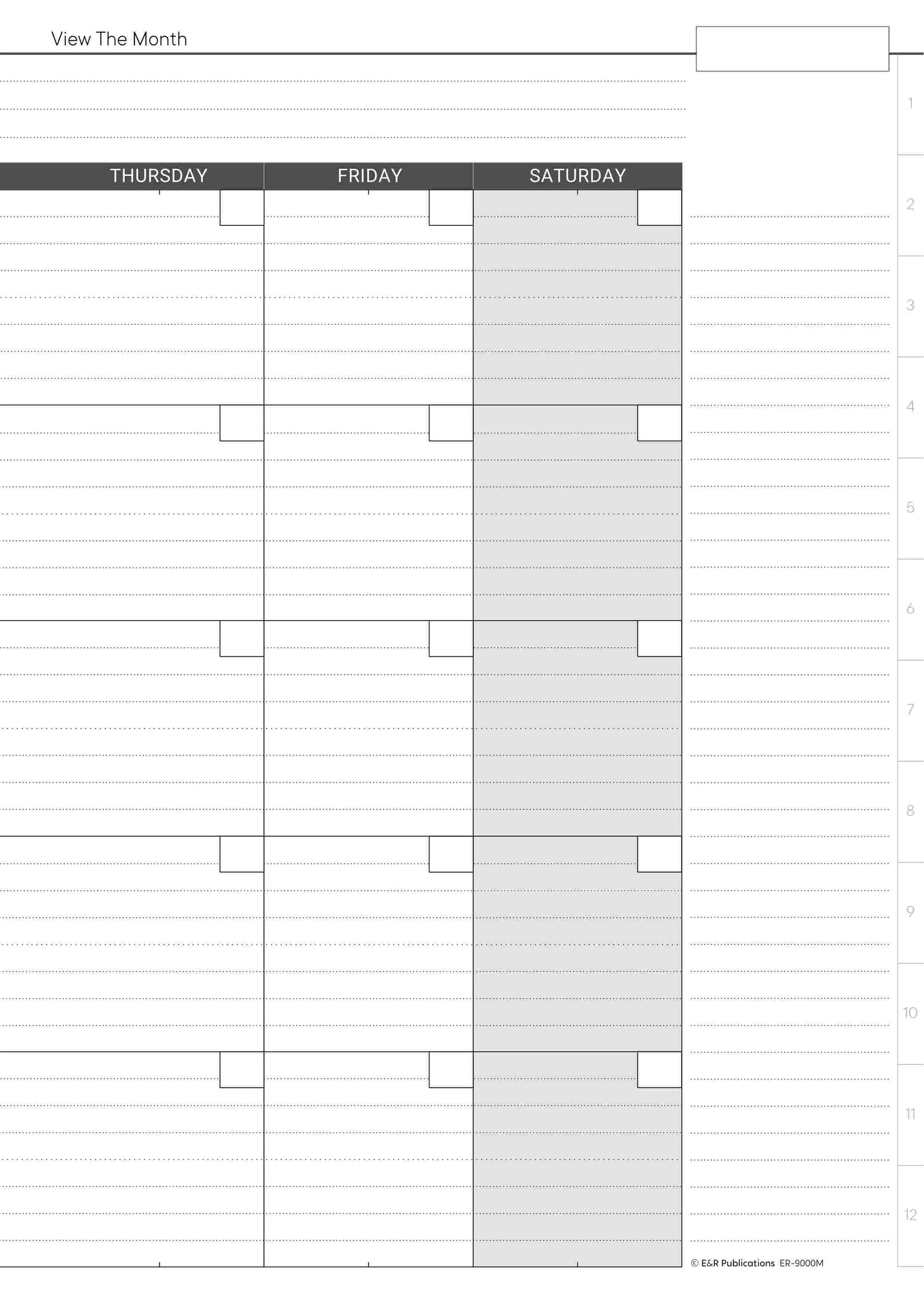 9000M | Month By Month Planning Book