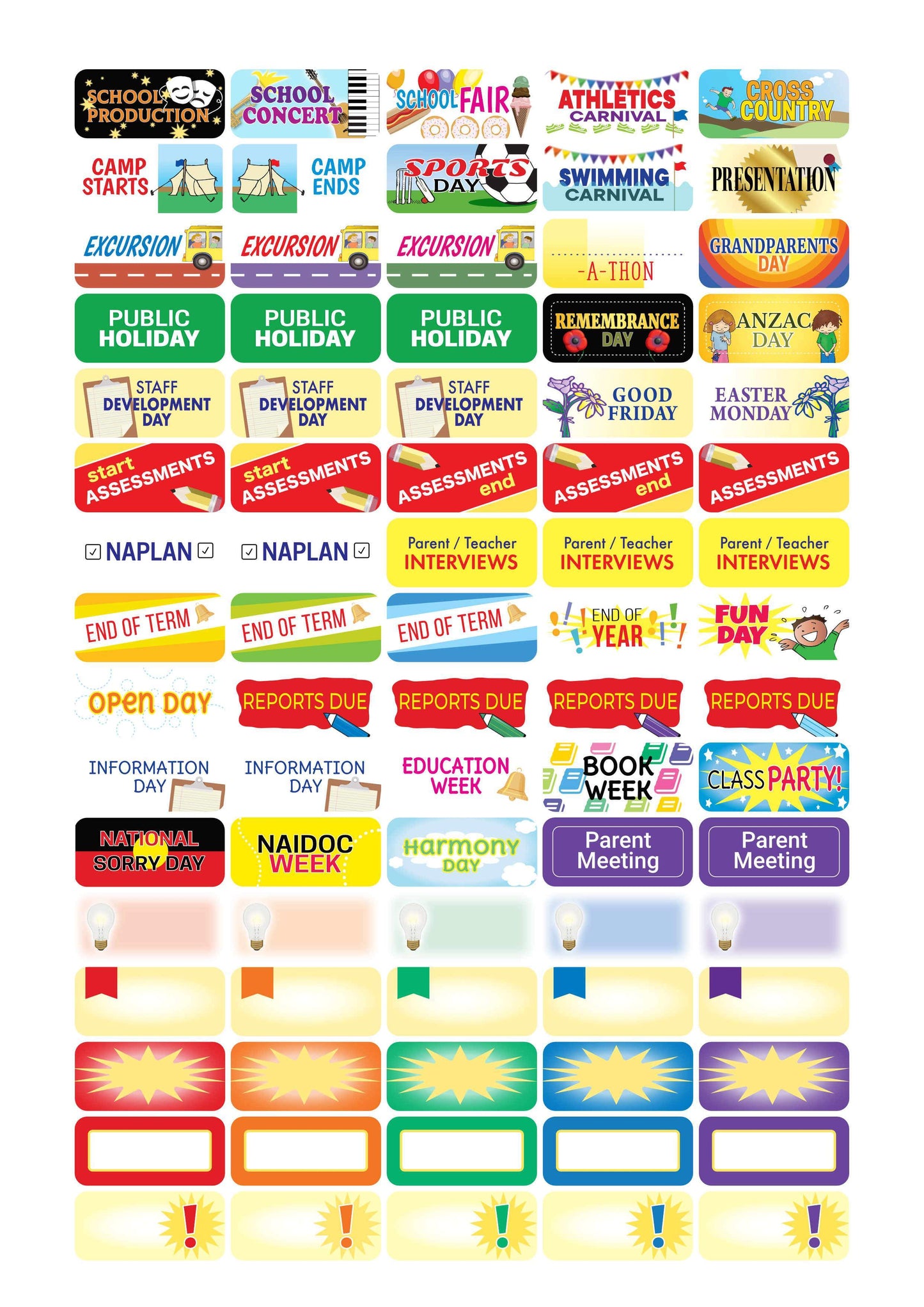 9000PR | Teacher's Weekly Undated Planner PRINTABLES