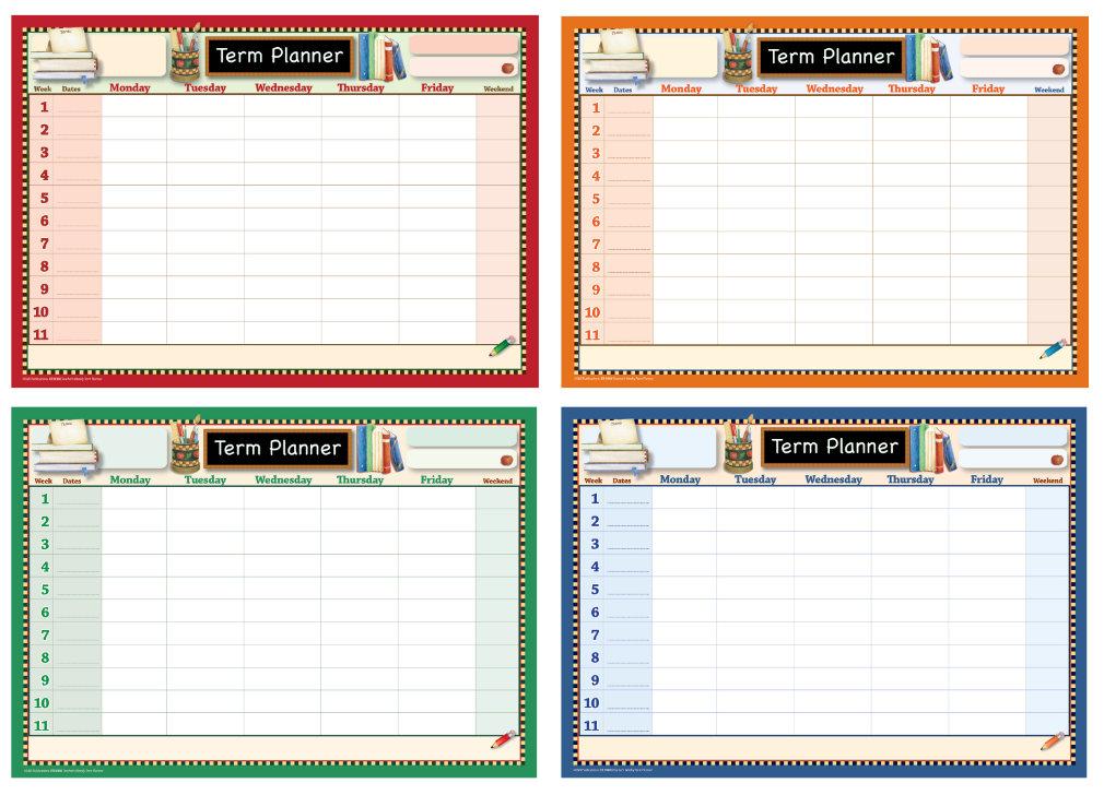 9008 | Term Planning Posters, set of 4