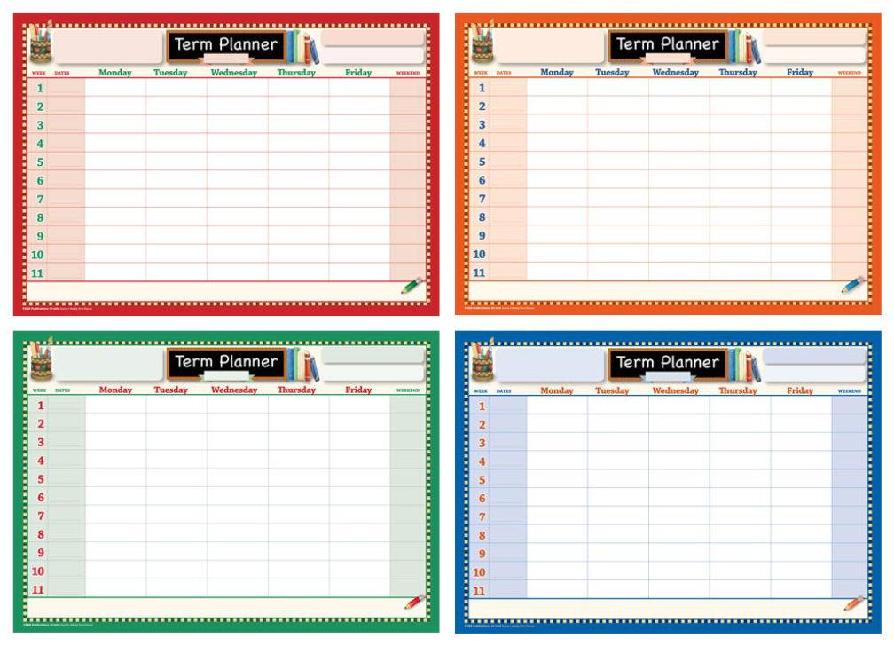 9008 | Term Planning Posters, set of 4