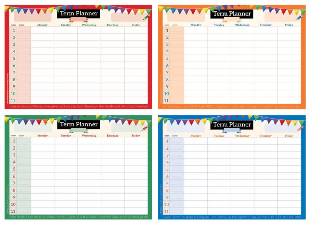 9008 | Term Planning Posters, set of 4