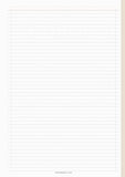 Lined notes page, deep beige