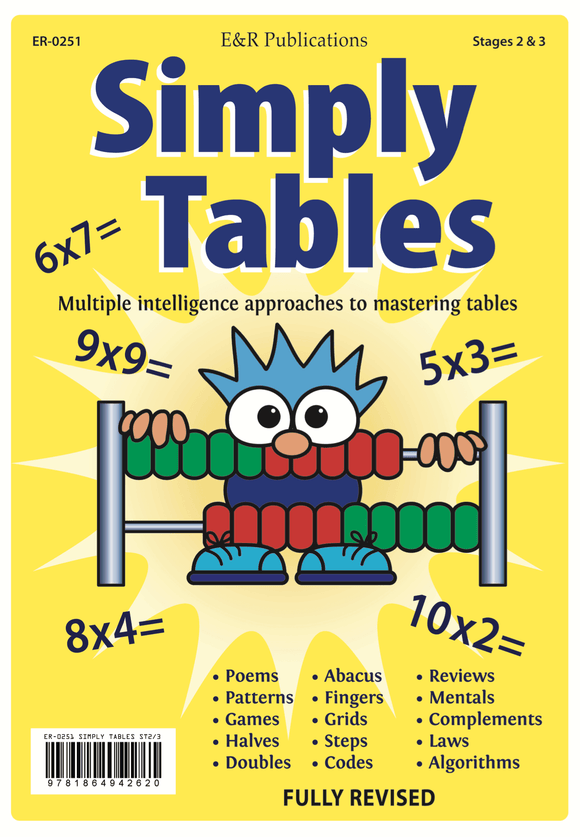 Simply Table Math 0251 | Simply Tables – E&R Publications