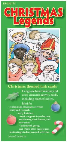0301TC | Christmas Legends Task Cards - set of 36
