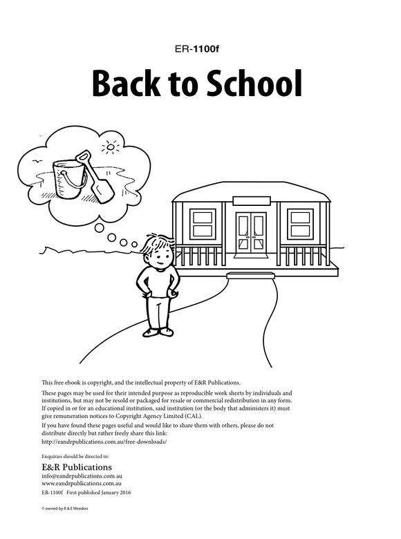 1100f | Back to School worksheets - free EBOOK