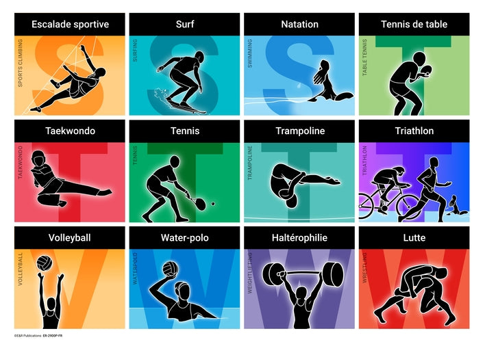 2900P-FR | French Sports Posters + Activity Sheets