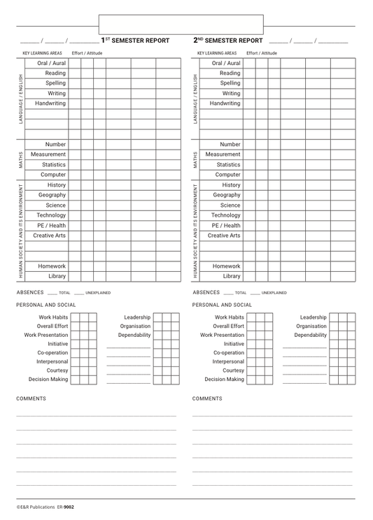 9002F | Report Writing template