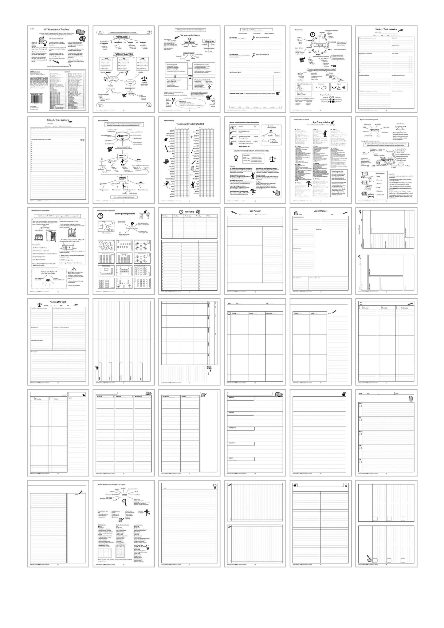 9005 | DIY Teacher's Planner Printables