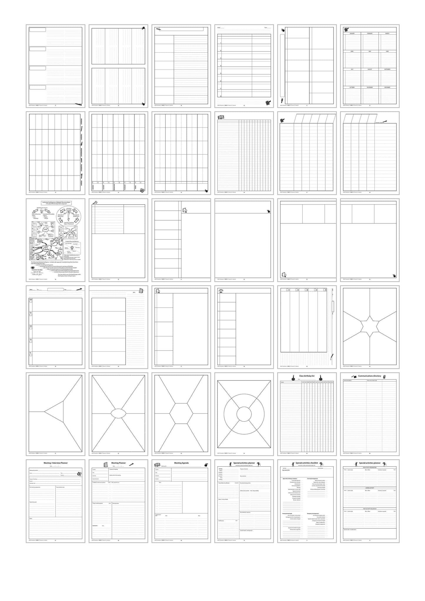 9005 | DIY Teacher's Planner Printables