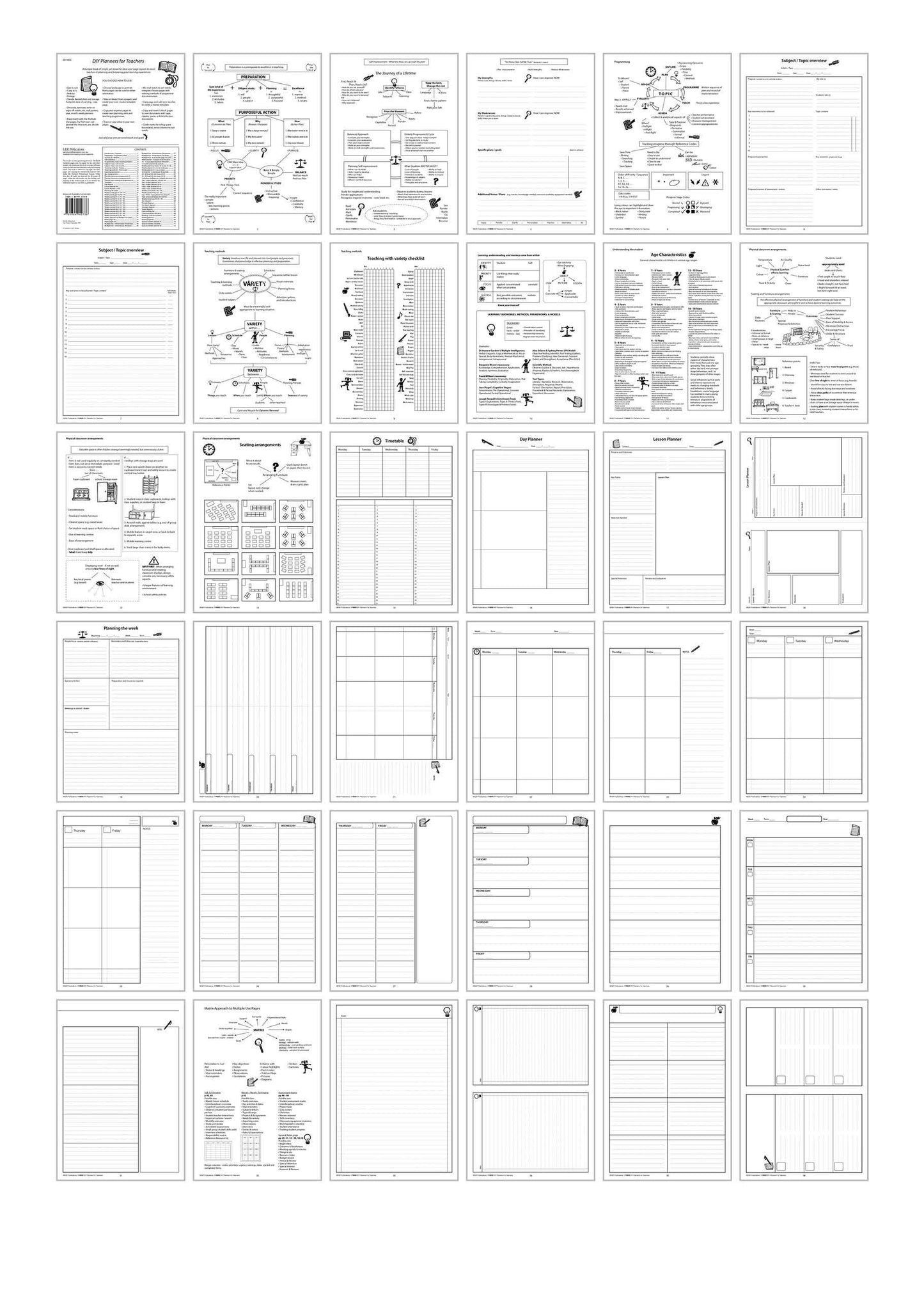 9005 | DIY Teacher's Planner Printables